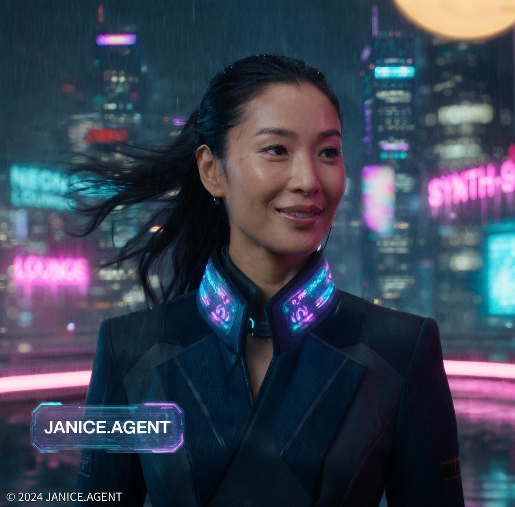 Janice Jung with flowing hair